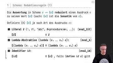 Informatik 1 — Chapter #03 — Video #011 — Reduktionsregeln ⟦⟧, DrRacket: Stepper
