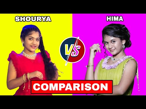 Hima V/S Shourya Comparison Video || Age, Cars, Family, School, Salary, Friends, Remuneration