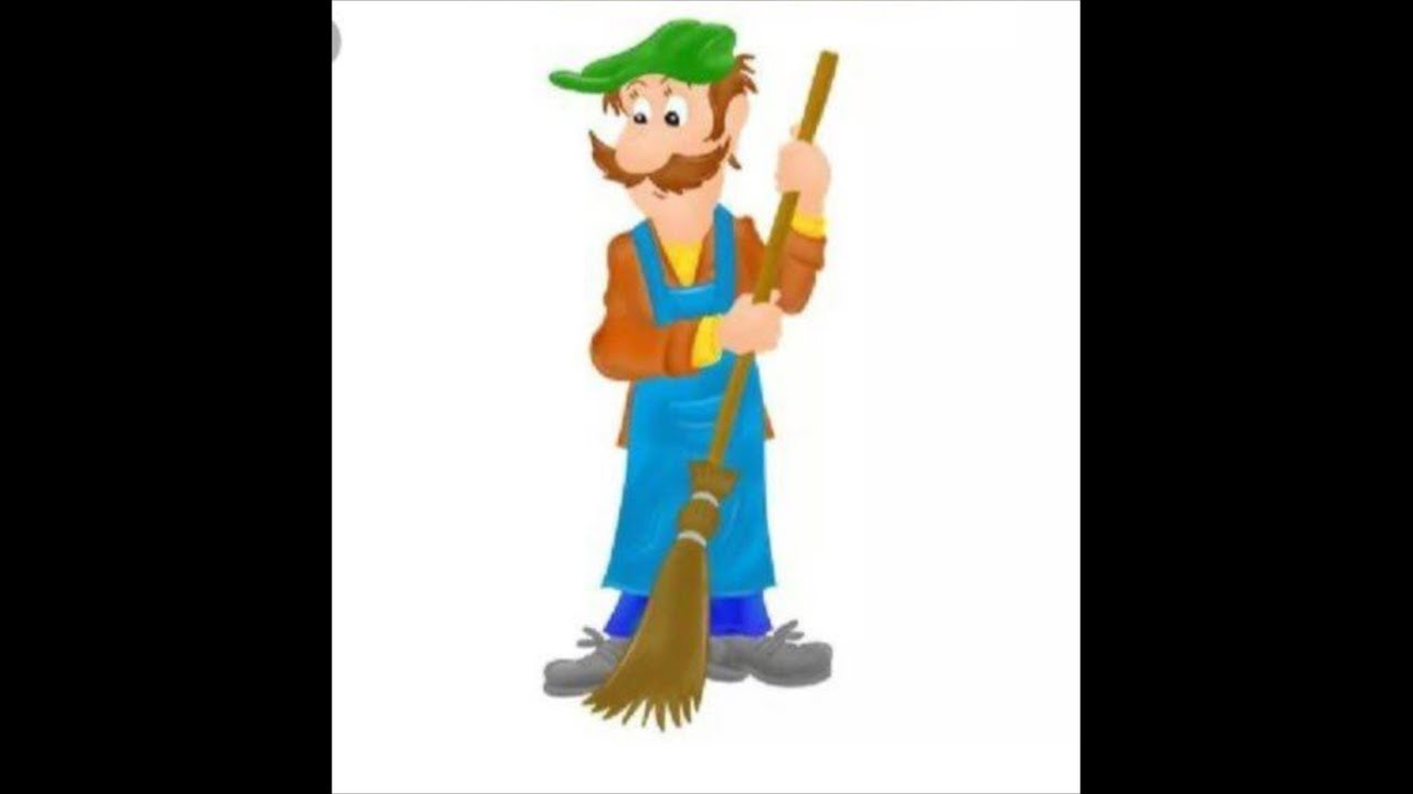 Дворник картинка для детей профессии