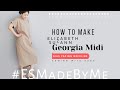 #ESMadeByMe Series Georgia Midi (And Tee) from Elizabeth Suzann Sew Along Tutorial - Sewing Therapy