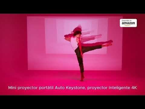 Mini proyector portátil Auto Keystone, proyector Inteligente 4K Marca