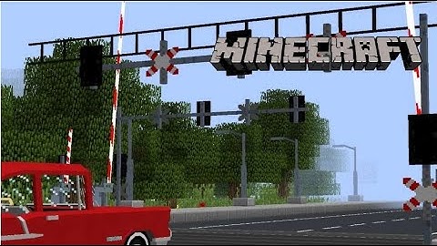 Railroad crossing in minecraft part 2!