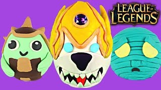 Play-Doh League Of Legends Gaming Kinder Surprise Eggs Tokidoki Unicorn And Kidrobot Dunny Toys