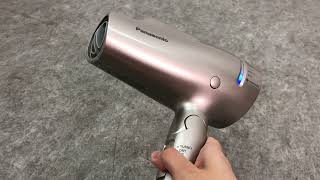 □Panasonic パナソニック ヘアドライヤー ナノケア ナノイー ミネラル搭載 ゴールド EH-NA9G-N 元箱 説明書 2021年製 動作品 □22092002