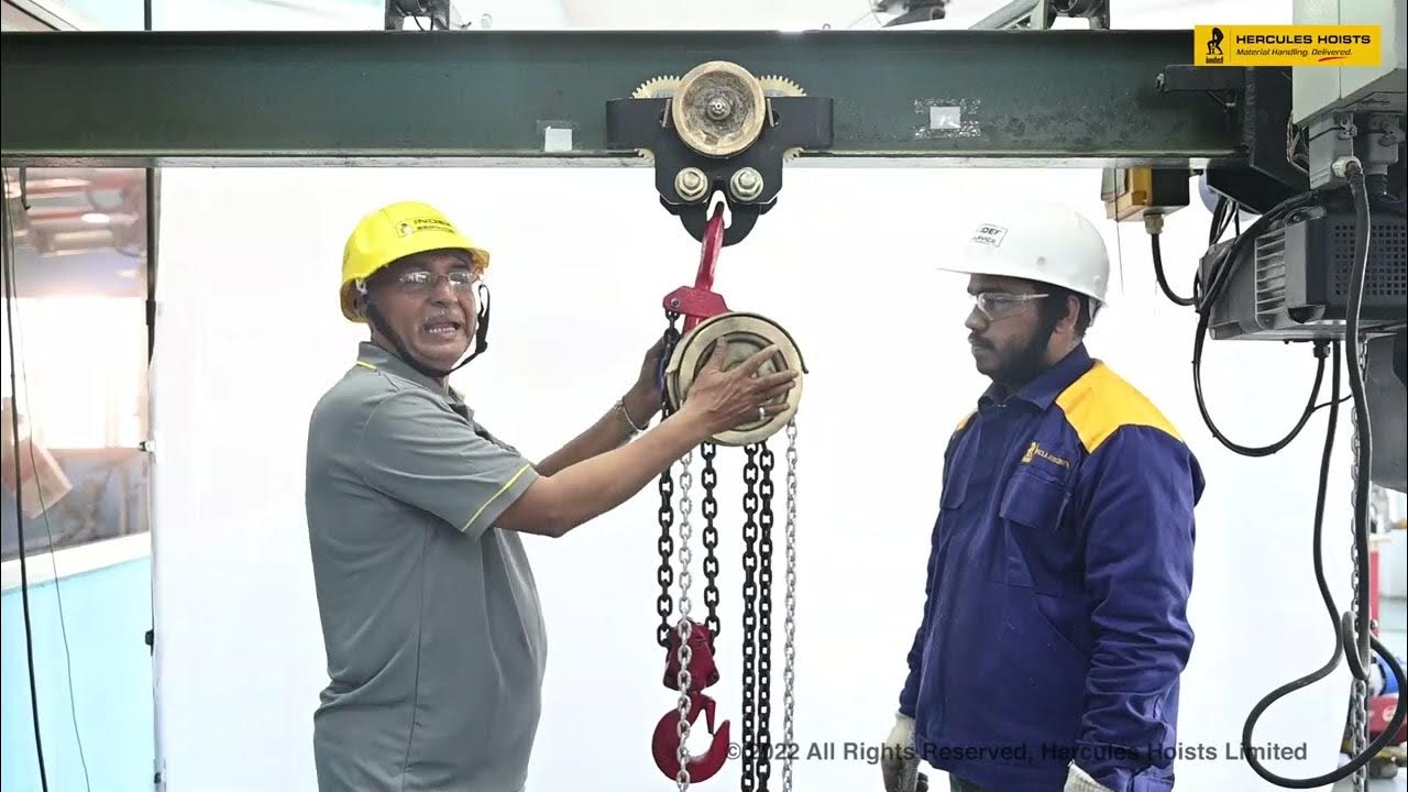 Indef P Chain Pulley Block General Maintenance Brake Setting YouTube