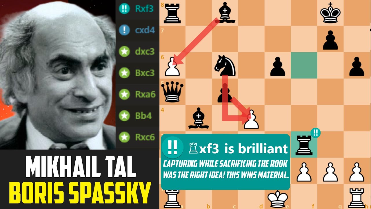 Boris Spassky vs Mikhail Tal, 1973 #chess #chessgame 