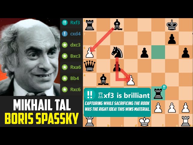 Boris Spassky vs Mikhail Tal, 1973 #chess #chessgame 