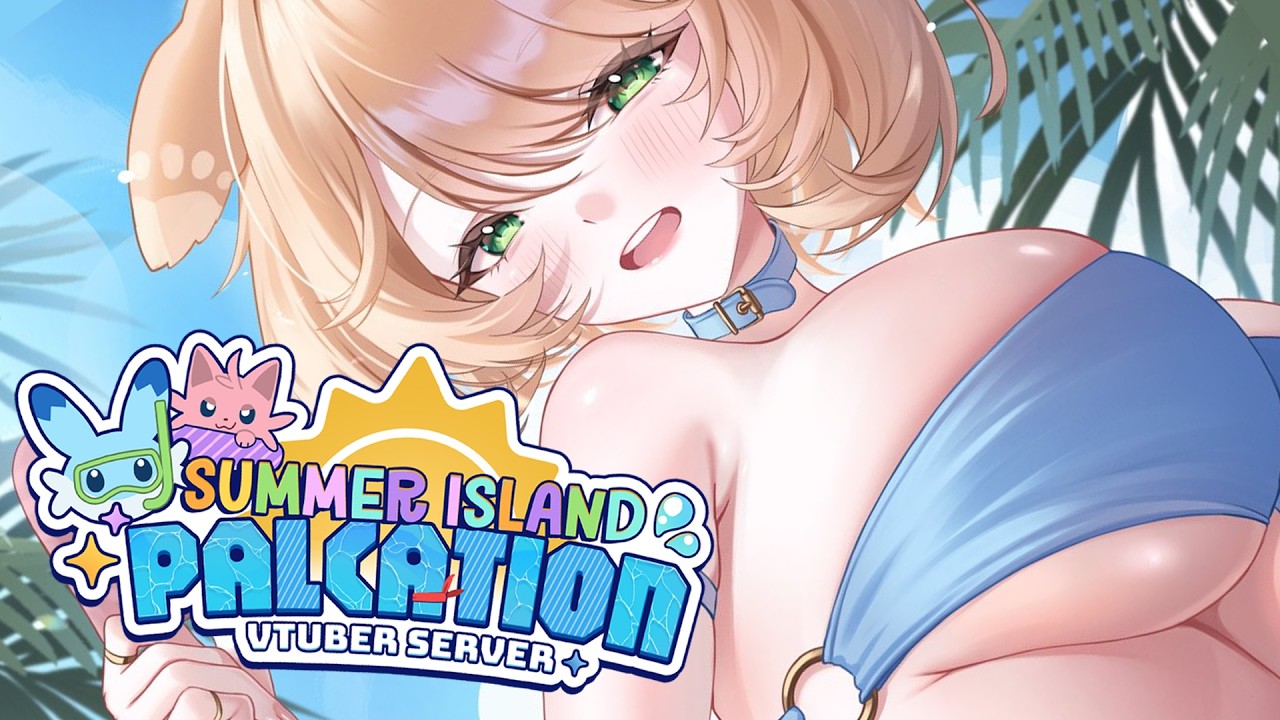 Building a SUMMER RESORT with CUTE GIRLS! 👙 PALWORLD V-SIP!【#BonnieBarkswell】