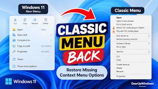 Details How to Restore Missing File Explorer Context Menu Options in Windows 11 | GearUpWindows Tutorial News