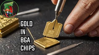 gold recovery from gold corner  bga chips part 1