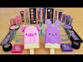 Pink vs Purple - Mixing Makeup Eyeshadow Into Slime Special Series 194 Satisfying Slime Video
