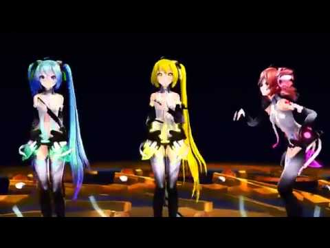 Miku Neru Teto MMD Nee Nee 