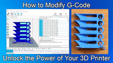 How To Modify G-Code | Add Nozzle Temperature Changes Mid-Way in a 3D Print