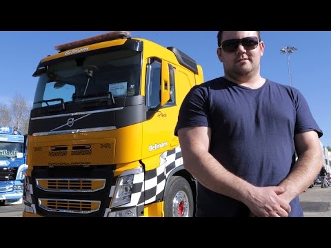 Volvo Trucks – A customised Volvo FH tipper truck with a lot of bling – "Welcome to my cab – light"