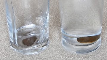 Disappearing Coin Trick : Refraction and total internal reflection