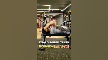 🔥Lying Dumbbell Tricep Extension Tips  Tricep Exercise Tips 🔥#idrisk538 #fitness #extension #shorts