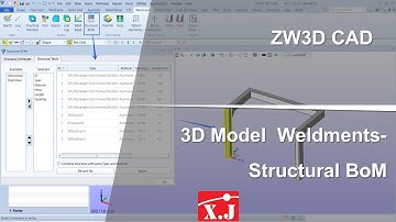 ZW3D คู่มือ สอนการใช้งาน CAD - Frame - Structural BoM