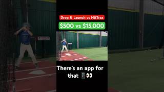 Drop N Launch vs HitTrax… Shocking Results 😳 #DropNLaunch #BaseballGear #ExitVelocity #HitTrax