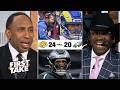 FIRST TAKE | Matthew Stafford is on a higher level than Jalen Hurts - Stephen A. on Rams def. Eagles