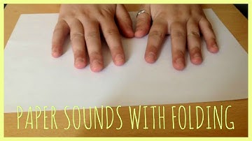 ASMR Paper Sounds with Folding (No Talking)
