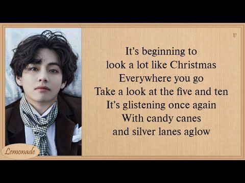 BTS V It’s Beginning To Look A Lot Like Christmas Lyrics (Cover Michael Bublé)