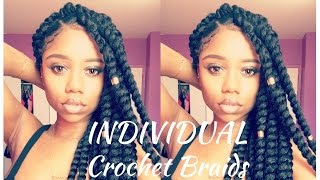 INDIVIDUAL CROCHET BRAIDS !!!! | SENEGALESE TWIST | Protective Style | Model Model 2X Jumbo Twist