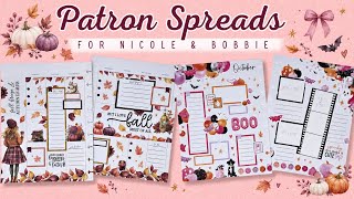 PLAN WITH ME | PATRON SPREADS FOR NICOLE & BOBBIE | THE HAPPY PLANNER