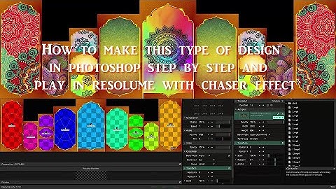How to design wedding pattern in Photoshop step by step and Play in Resolume with chaser effect.....