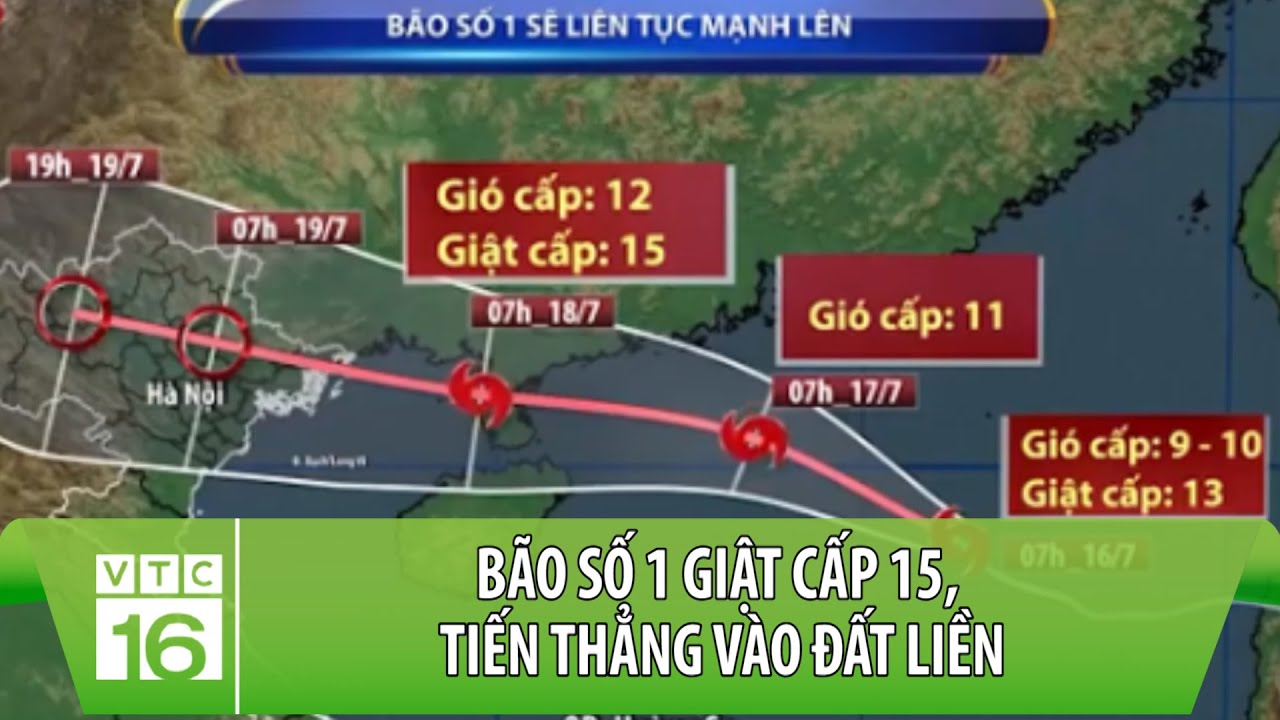 Tin bão khẩn cấp Bão số 1 giật cấp 15, tiến thẳng vào đất liền Quảng