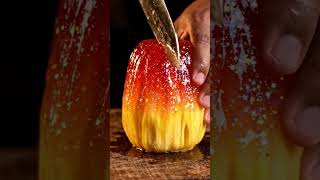 Jack fruit cutting face less ai video