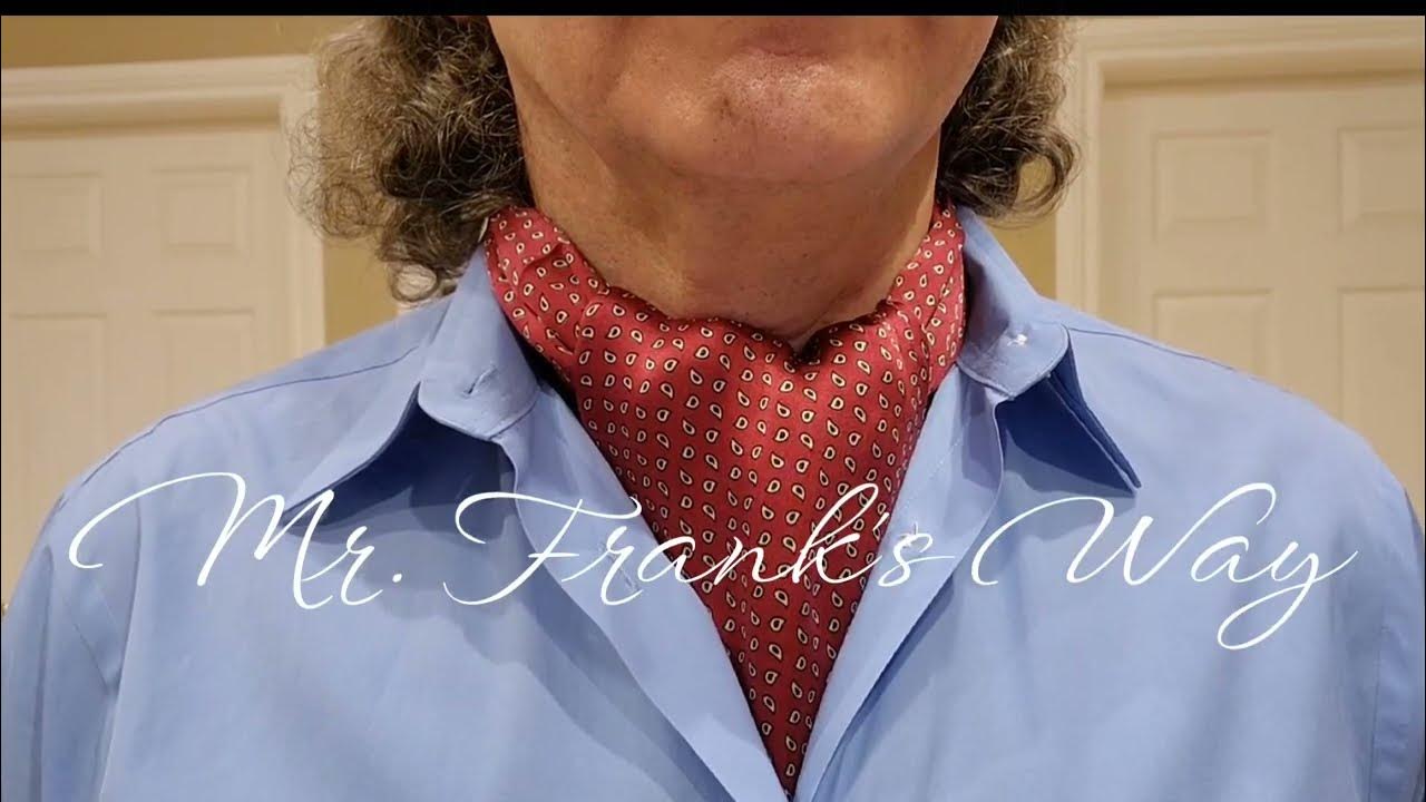 How To Tie And Wear a Scarf Like An Ascot/Cravat YouTube