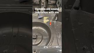 How to remove sound insulation from and old car #howto #diy #cars #carmaintenance #mechanic #240z
