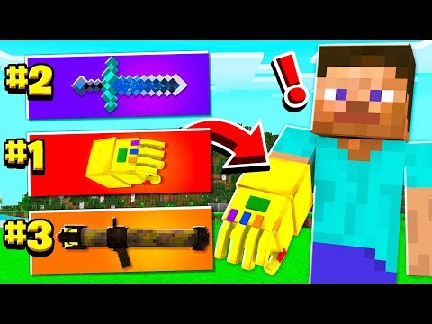 5-strongest-minecraft-weapons!