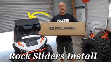 Polaris RZR 200 EFI OEM Rock Sliders install!