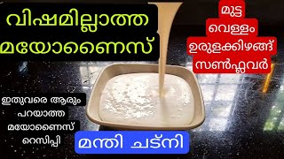 മന്തിയുടെ കൂടെ ഞാൻ സെയിൽ ചെയ്യുന്ന മയോണൈസ് റെസിപ്പി/ മന്തി ചട്നി റെസിപ്പി/Perfect mayonnaise recipe