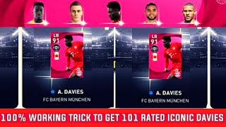 100% WORKING TRICKS TO GET 101 RATED ICONIC DAVIES IN PES 2021 MOBILE II 100 MY CLUB COINS TRICK