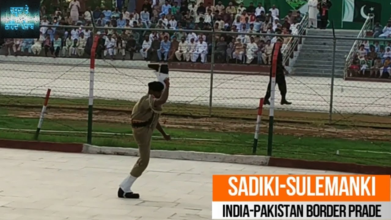 SADIKI & SULEMAN KI INDIA PAKISTAN BORDER PARADE 19/08/2018