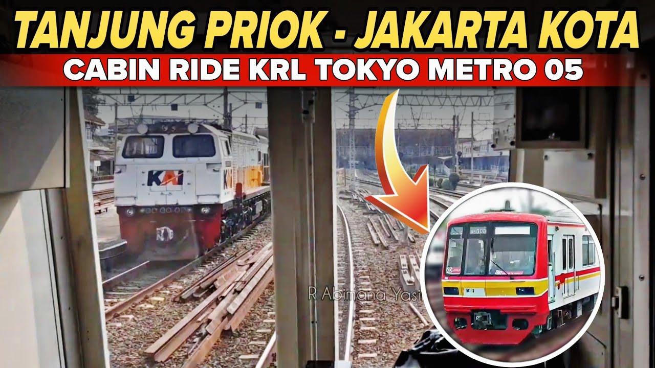 SERU❗Tanjung Priok - Jakarta Kota | CAB RIDE KRL TOKYO METRO 05