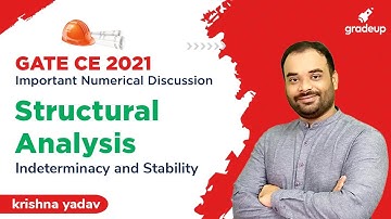 Indeterminacy & Stability | Structural Analysis | GATE CIVIL Engineering 2021 |  Krishna Sir