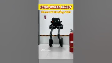 Dual-wheel robot shows off hurdling skills#fyp #fypシ #china #chinatiktok #likechina #tech #robot