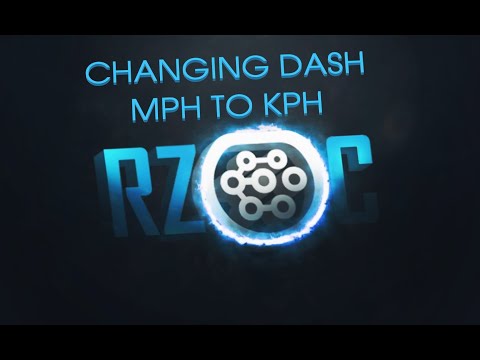 Changing Your Dash from MPH to KPH