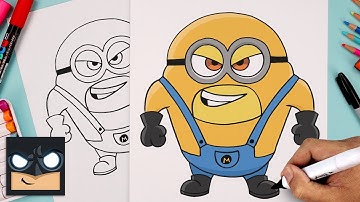 How To Draw Mega Minion Dave | Despicable Me 4