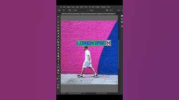 1-Minute Photoshop | How To Place Text Behind An Object in a Photo #shorts  #photoshop_tutorial