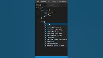 Create an Object in JS.  #reactjs #javascript #coding #shorts