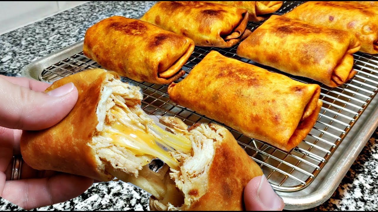 Green Chile and Cheese Chimichangas - Kent Rollins