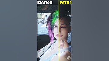 Rasterization vs Path Tracing (Cyberpunk 2077)