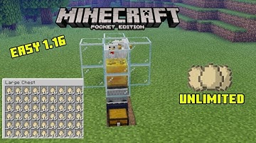 Simple automatic egg farm in MCPE(Xbox/windows 10/Switch/PS4/bedrock)
