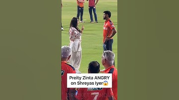 OMG PREITY ZINTA GOT ANGRY ON SHREYAS IYER AFTER LOSS 😱 #prietyzinta #SHREYASIYER #msdhoni