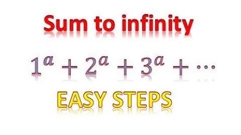 sum to infinity of zeta function