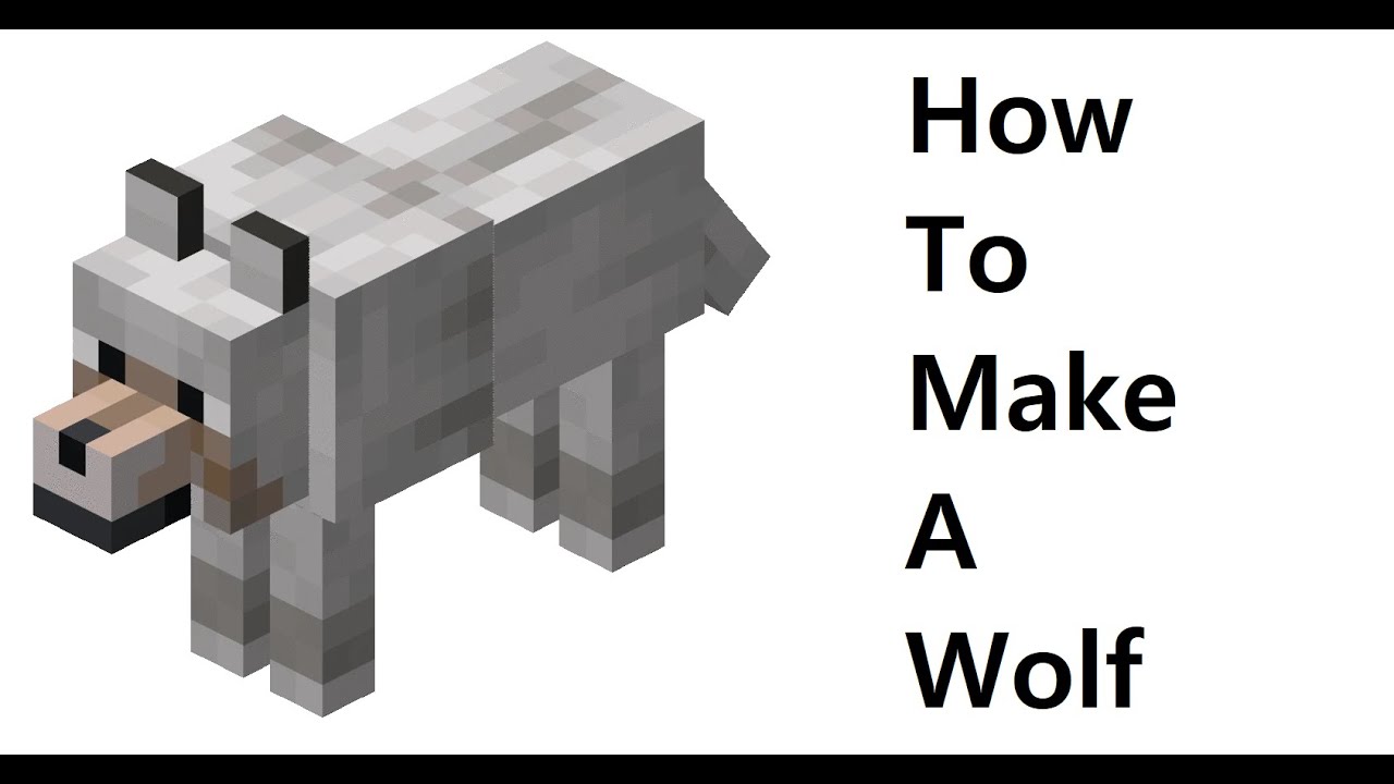 How to make a Minecraft Papercraft Bendable Wolf (sits down) 